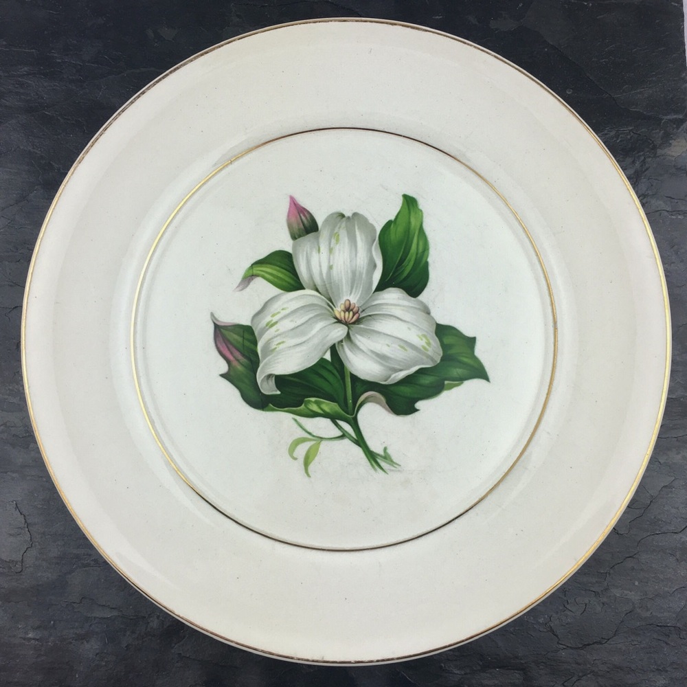 American Limoges Trillium 22K Dinner Plates